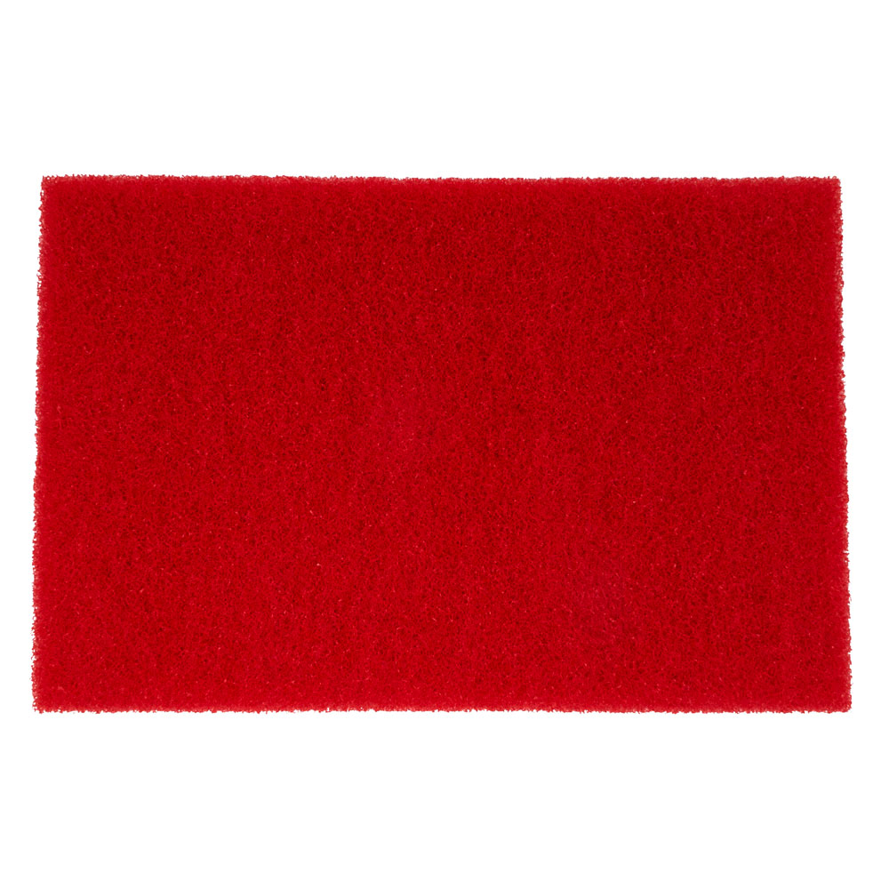 12" x 18" Red Cleaning Floor Pads
