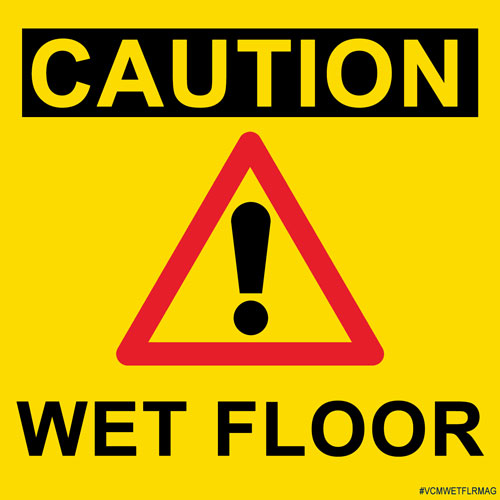 Caution Wet Floor Magnet